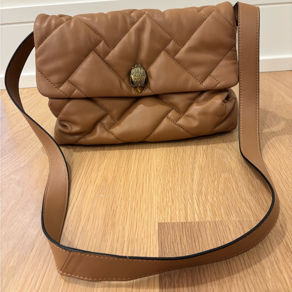Kurt Geiger London Kensington Soft Leather Crossbody Purse Size Large